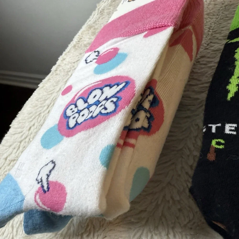 Two Pairs Junk Food Doody Socks Blow Poofs Monster Deuce Funny Gift‎